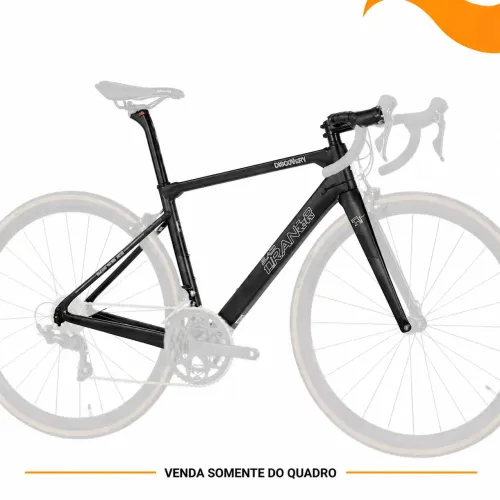 Quadro de carbono speed tamanho 54 Black Orange Uranium 