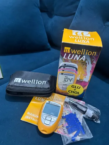 Medidor de glicose e colesterol - Wellion Duo