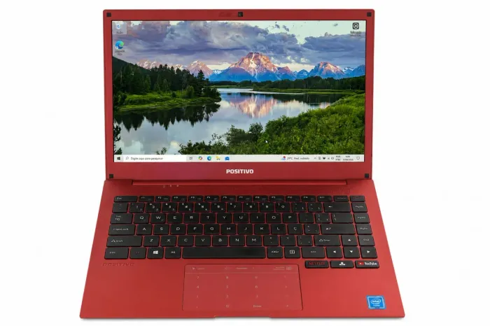 Notebook Positivo Motion vermelho - Muito conservado!!!