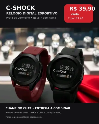 ? RELÓGIO DIGITAL ESPORTIVO C-SHOCK