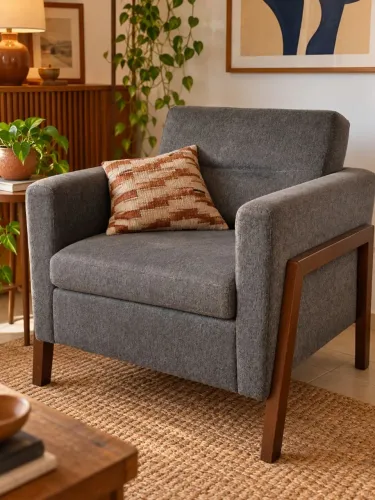 POLTRONA DESIGN CONTEMPORÂNEO | MADEIRA & CONFORTO