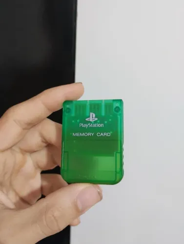 Memorycard translúcido de PS1 verde