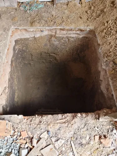 Trabalhamos com escavações de forssa e base de pilar