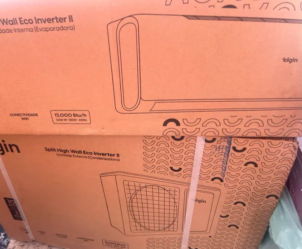 Ar Condicionado Elgin Inverter Eco II Wi-Fi 12.000 BTUs Quente e Frio Lacrado