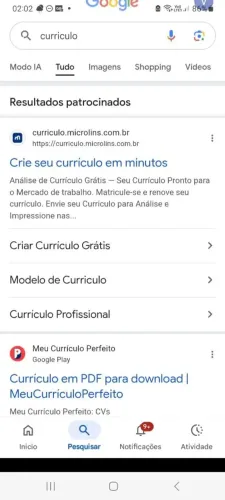 Faço currículo e documentos