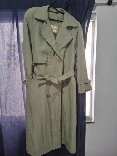 Sobretudo Verde Trench coat