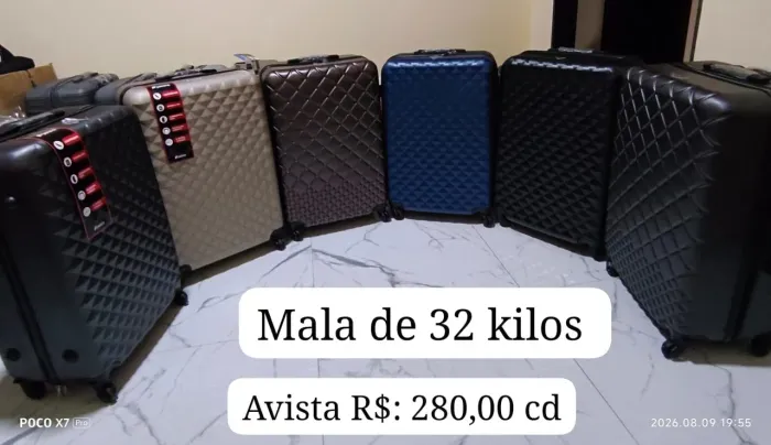 Excelente Mala de viagem de 32 kilos simples de ótima qualidade e praticidade .