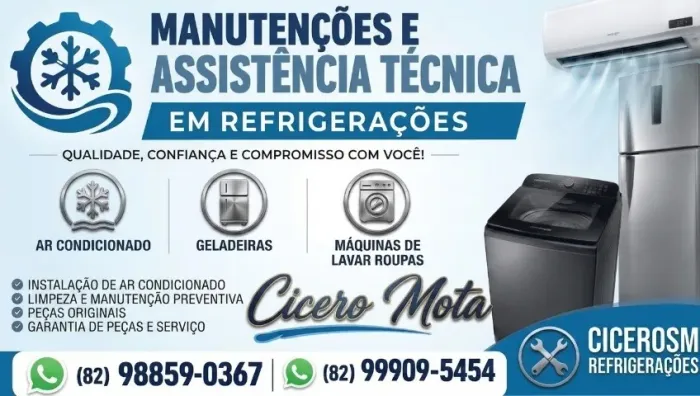 Máquina de Lavar e Geladeira