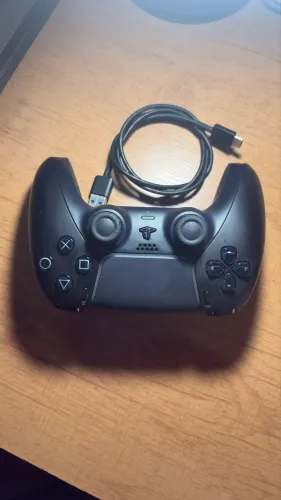 Controle PS5 DualSense Preto Original com Caixa - Pouco Uso