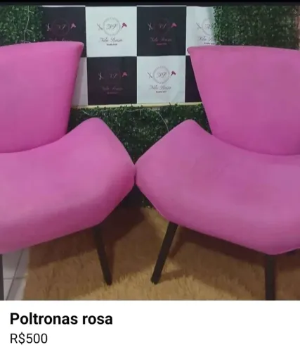 Poltronas rosa 