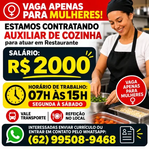 AUXILIAR DE COZINHA | SETOR CENTRAL