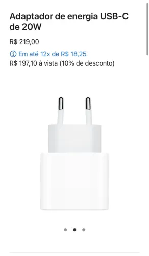 ADAPTADOR IPHONE ORIGINAL LACRADO COM NF