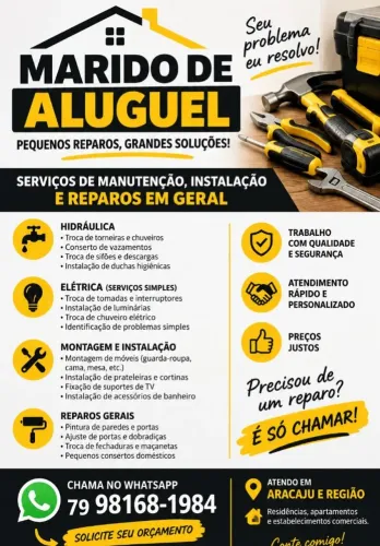 Soluções para reparos e instalações.