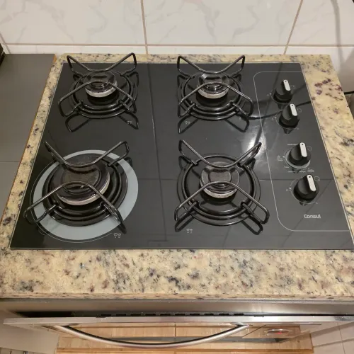 Cooktop 4 bocas Consul c/ Balcao e Forno Fisher