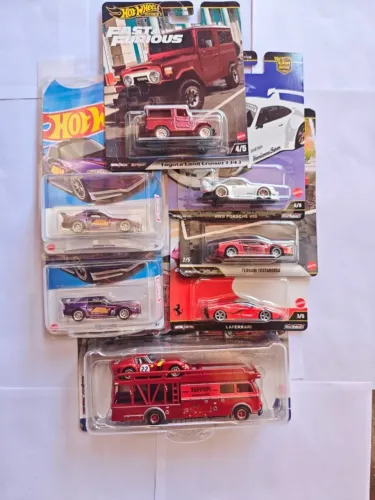 Lote Hot Wheels Premium 1:64 Lacrados - Edições Especiais, Car Culture e Team Transport