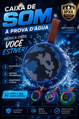 Caixa de Som resistente à água