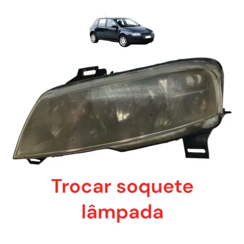 Farol Esquerdo Fiat Stilo 2003 2004 Trocar Soquete Lâmpada Esquerdo/motorista