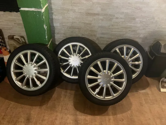 Rodas powertech aro 17 com pneus excelentes