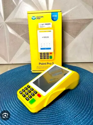 MAQUININHA MERCADO PAGO POINT PRO 3 4G WI-FI NFC CHIP BATERIA 