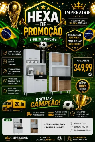 Armário de Cozinha Coral
