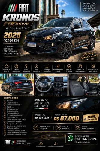 Fiat Cronos Drive 1.3 8V Flex Aut. 2025