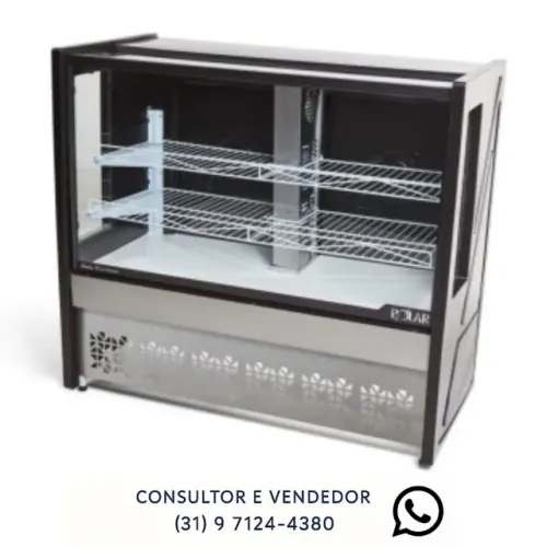 Balcão de Tortas 1,25M Polar 220v Novo