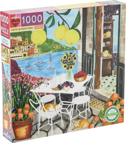 Quebra-cabeça puzzle eeBoo Cats in Positano, novo
