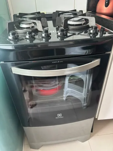 Fogão Electrolux 4 bocas inox mesa de vidro