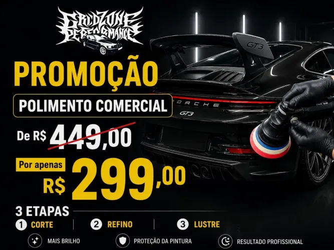 PROMOÇÃO POLIMENTO AUTOMOTIVO COMERCIAL
