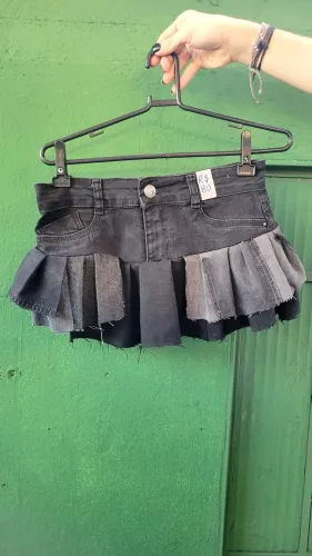 Mini Saia Jeans Upcycle