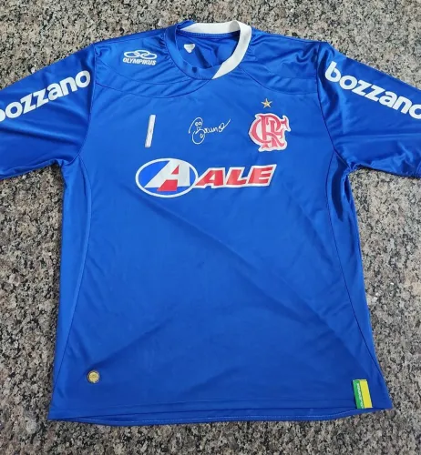 Camisa Flamengo Goleiro Azul Olympikus Bruno 1 - Vintage 2009/10 - Tamanho G