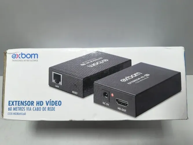 Lt 044 Extensor HDMI 60 Metros 3D Cat5/Cat6 Cabo de Rede RJ 45 1080P Exbom