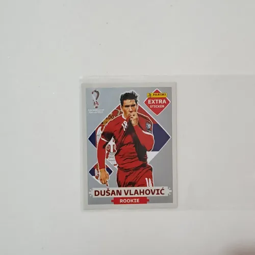 FIGURINHA EXTRA STICKER Dusan Vlahovic PRATA