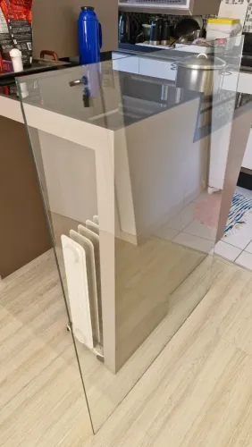 Vidro Temperado 8mm (2 Peças: 90x80 e 90x120) - Ex-Tampo de Mesa