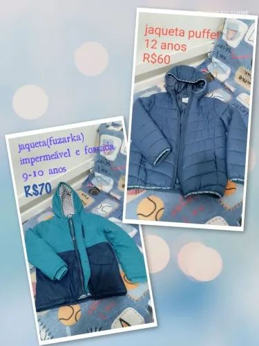 Chegou o ? frio. Tenho roupas (semi novas) para menino, roupas estilosa para passear .?