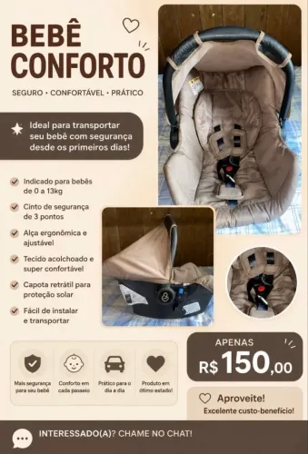 vendo bebê conforto