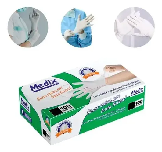 Luva Látex Medix P M e G