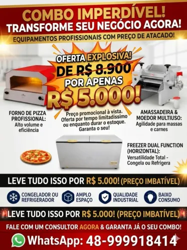 Vendo esse combo maravilhoso! Freezer,forno para assar pizzas, e essa masseira 