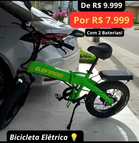 BICICLETA ELÉTRICA (COM DUAS BATERIAS )