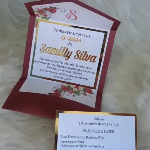 Convites Personalizados de 15 anos 