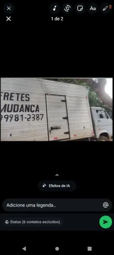 frete e mudança