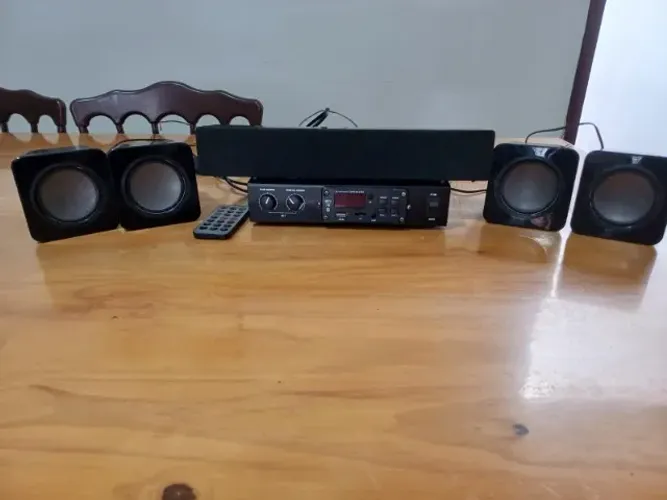 KIT DE SOM AMBIENTE - MINI - BOM - 5 CAIXAS