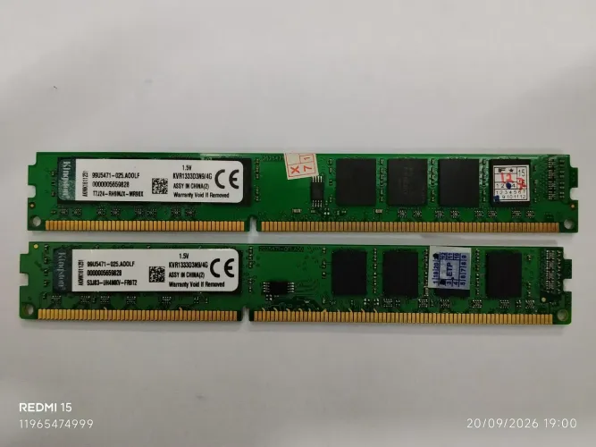 Par de memória Ram DDR3 4gb cada total 8gb