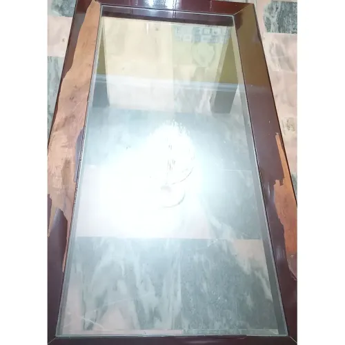 Tampo de vidro temperado para mesa de jantar SEM A BASE. C 171,5 cm x L 71 cm x E 1 cm.