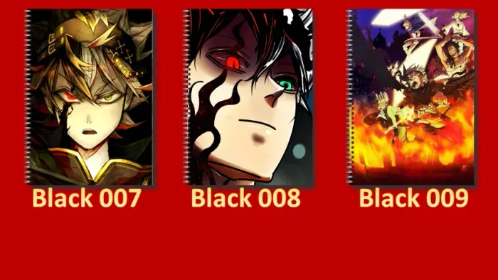 Caderno personalizado 1 matéria Black Clover