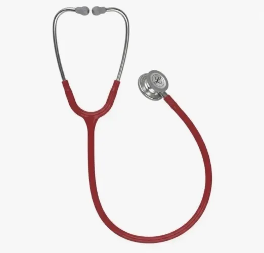 Estetoscópio 3M Littmann Classic III - Vermelho Bordô / Cinzento (Novo na Caixa)