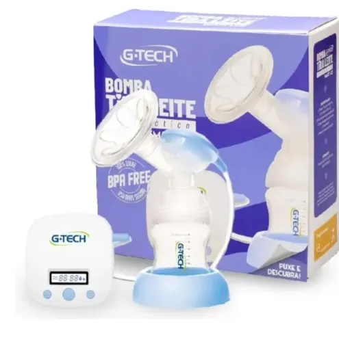 Bomba Elétrica Extrator Tira Leite Materno Smart Lcd G-tech