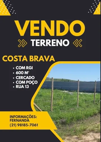 Vendo terreno - Costa Brava - Sampaio Corrêa
