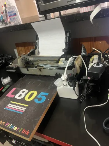 Impressora dtf l805 funcionando instalamos na sua casa