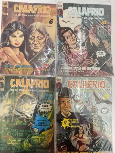 Lote HQs Calafrio (Editora D-Arte) - Edições 6, 18, 41 e 47